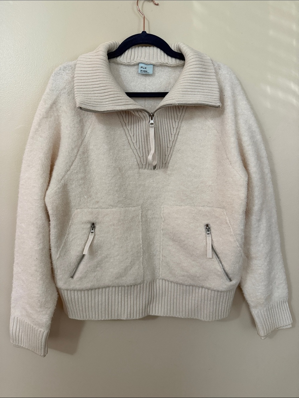 Cozy Cream Half-Zip Turtleneck Sweater